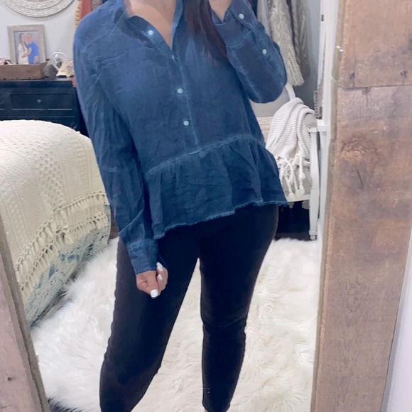 A.n.a a new approach American navy boho top size medium - Picture 2 of 6